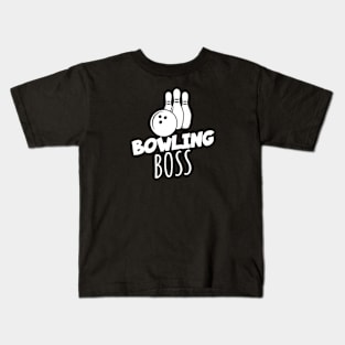 Bowling boss Kids T-Shirt